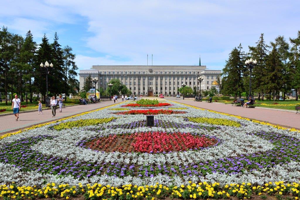 Kirov Square in Irkutsk